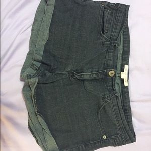 Forever21 Denim Black Shorts